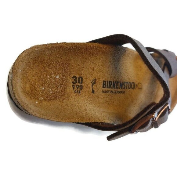 Birkenstock Mayari Sandals EU 30 Girls Size 12 Mocha Brown Narrow Fit Little Kid - Picture 2 of 9